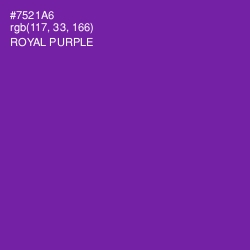 #7521A6 - Royal Purple Color Image