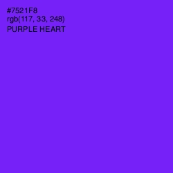 #7521F8 - Purple Heart Color Image