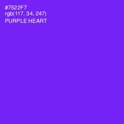 #7522F7 - Purple Heart Color Image