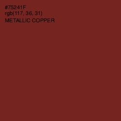 #75241F - Metallic Copper Color Image