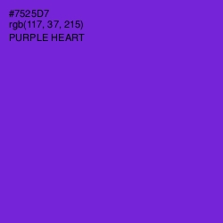 #7525D7 - Purple Heart Color Image