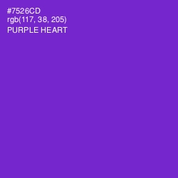 #7526CD - Purple Heart Color Image