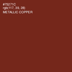 #75271C - Metallic Copper Color Image