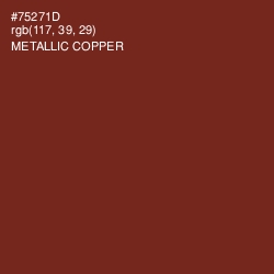 #75271D - Metallic Copper Color Image