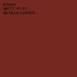 #75281F - Metallic Copper Color Image