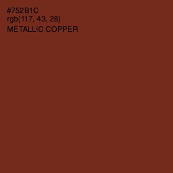 #752B1C - Metallic Copper Color Image