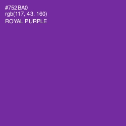 #752BA0 - Royal Purple Color Image