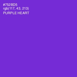 #752BD5 - Purple Heart Color Image