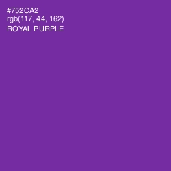 #752CA2 - Royal Purple Color Image