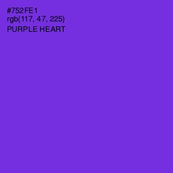 #752FE1 - Purple Heart Color Image