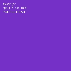 #7531C7 - Purple Heart Color Image