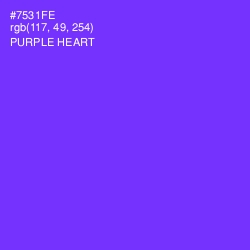 #7531FE - Purple Heart Color Image