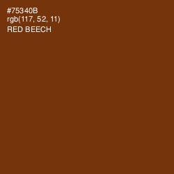 #75340B - Red Beech Color Image