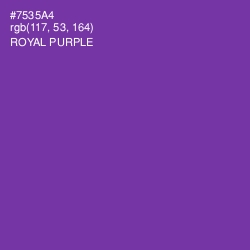 #7535A4 - Royal Purple Color Image