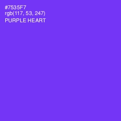 #7535F7 - Purple Heart Color Image