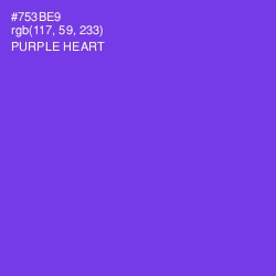 #753BE9 - Purple Heart Color Image