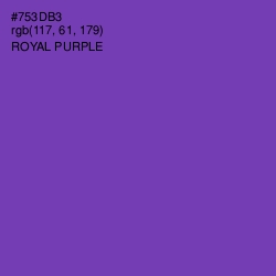 #753DB3 - Royal Purple Color Image