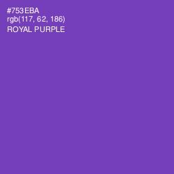 #753EBA - Royal Purple Color Image