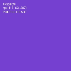 #753FCF - Purple Heart Color Image