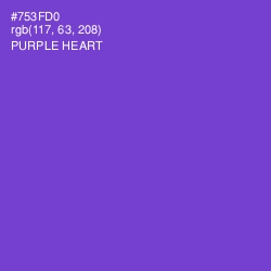 #753FD0 - Purple Heart Color Image