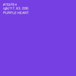 #753FE4 - Purple Heart Color Image