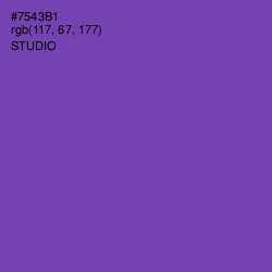 #7543B1 - Studio Color Image