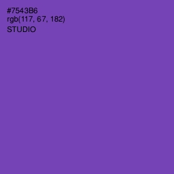 #7543B6 - Studio Color Image