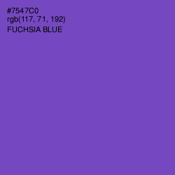 #7547C0 - Fuchsia Blue Color Image