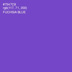 #7547C8 - Fuchsia Blue Color Image