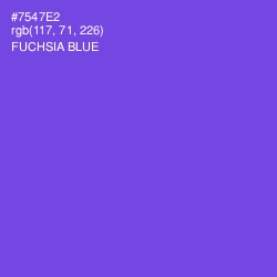 #7547E2 - Fuchsia Blue Color Image