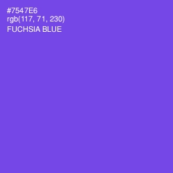 #7547E6 - Fuchsia Blue Color Image