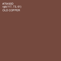 #75493D - Old Copper Color Image