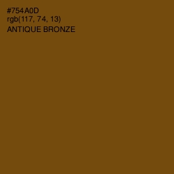 #754A0D - Antique Bronze Color Image