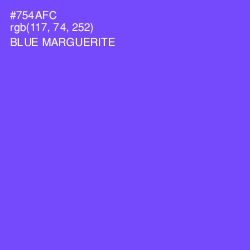 #754AFC - Blue Marguerite Color Image