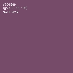 #754B69 - Salt Box Color Image