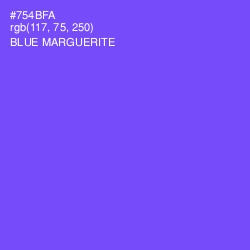 #754BFA - Blue Marguerite Color Image