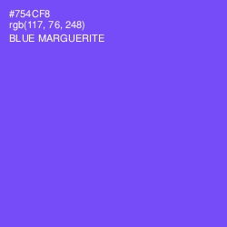 #754CF8 - Blue Marguerite Color Image