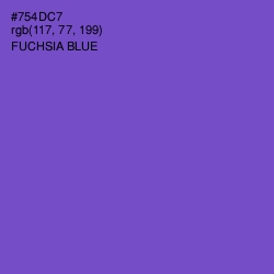 #754DC7 - Fuchsia Blue Color Image