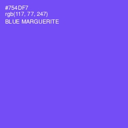 #754DF7 - Blue Marguerite Color Image