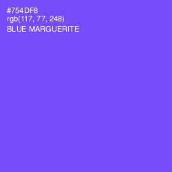 #754DF8 - Blue Marguerite Color Image