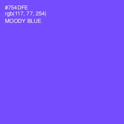 #754DFE - Moody Blue Color Image