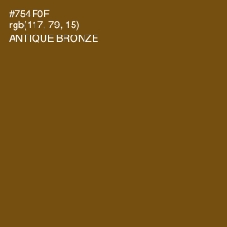 #754F0F - Antique Bronze Color Image