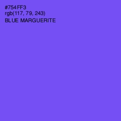 #754FF3 - Blue Marguerite Color Image