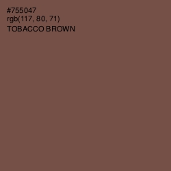 #755047 - Tobacco Brown Color Image