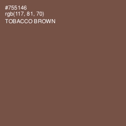 #755146 - Tobacco Brown Color Image