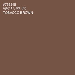 #755345 - Tobacco Brown Color Image