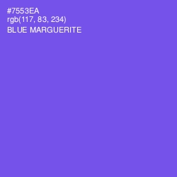 #7553EA - Blue Marguerite Color Image