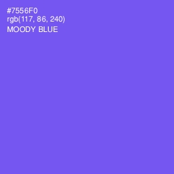 #7556F0 - Moody Blue Color Image