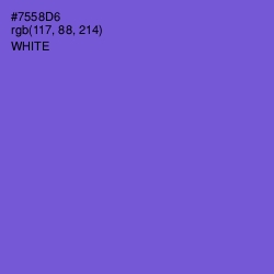 #7558D6 - Fuchsia Blue Color Image