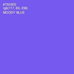 #7559EE - Moody Blue Color Image